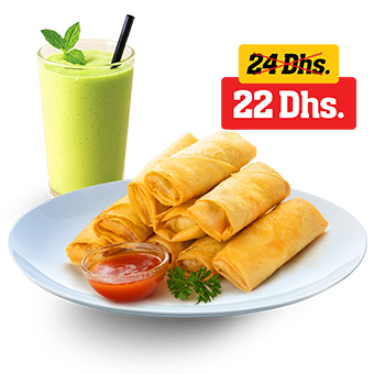 Chicken Shanghai with Avocado Shake in adobo house